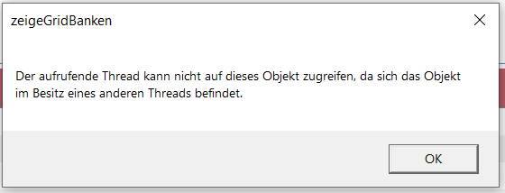 erster Fehler nach Online-Aktualisierung