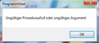 Ungueltiger Prozeduraufruf 1