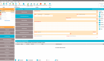 Echtzeitüberweisung im Farbschema türkis