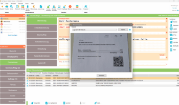 Zahlungsdaten über Webcam als QR-Code oder Text