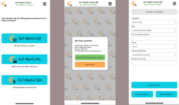 ALF-BanCo Apps Assist, QR, Pic, Talk